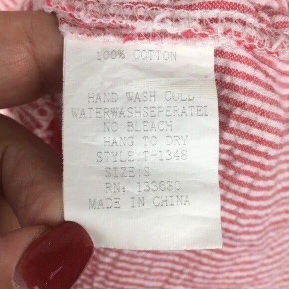 Striped Pink Cotton Sleeveless Dress With Lace Trim & Tiered Ruffle Hem By Amor - Picture 4 of 6